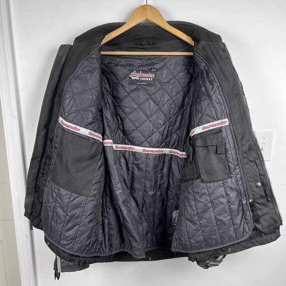Tourmaster Mens Black Epic Transition Motorcycle Jacket Sz XXL - Picture 9 of 16